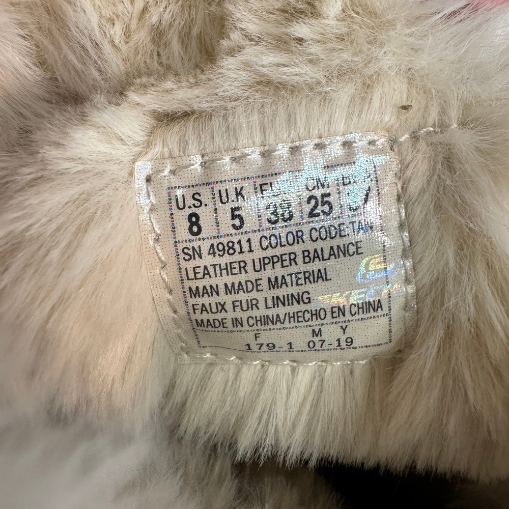 Skechers Womens Tan Suede Faux Fur Trim Button Mid Calf Winter Boots 8 - Picture 10 of 11